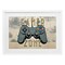 Stupell Industries Gamer Zone with Abstract Background Framed Print Under Glass, design by Kim Allen